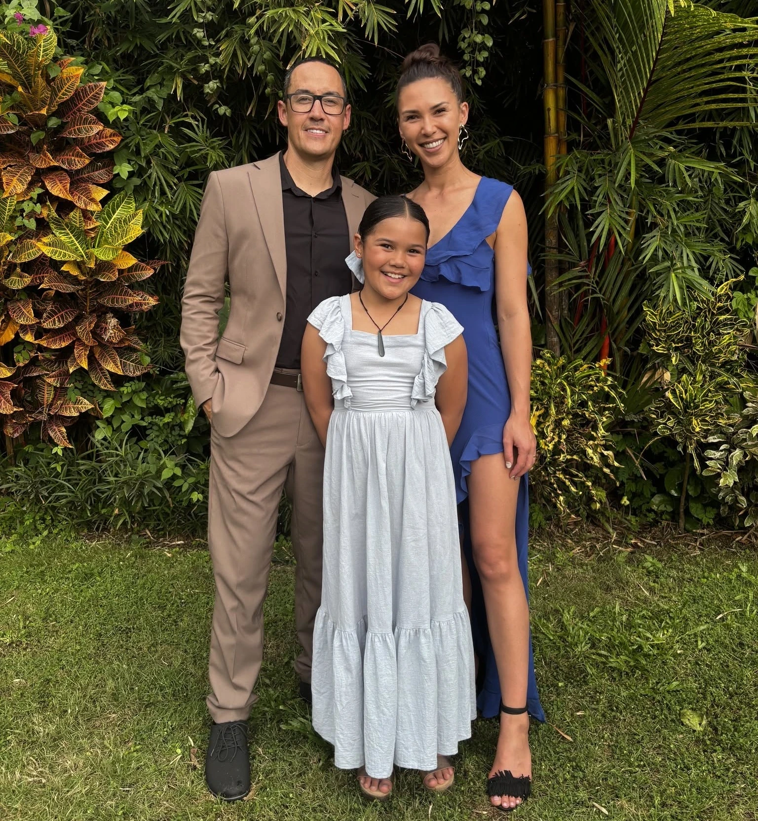 Jesse with his wife Katherine and daughter Ava
