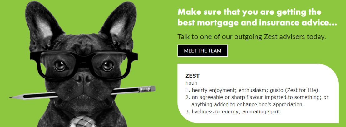 Make sure that you are getting the best insurance and mortgage advice... Talk to one of our outgoing Zest advisers today.